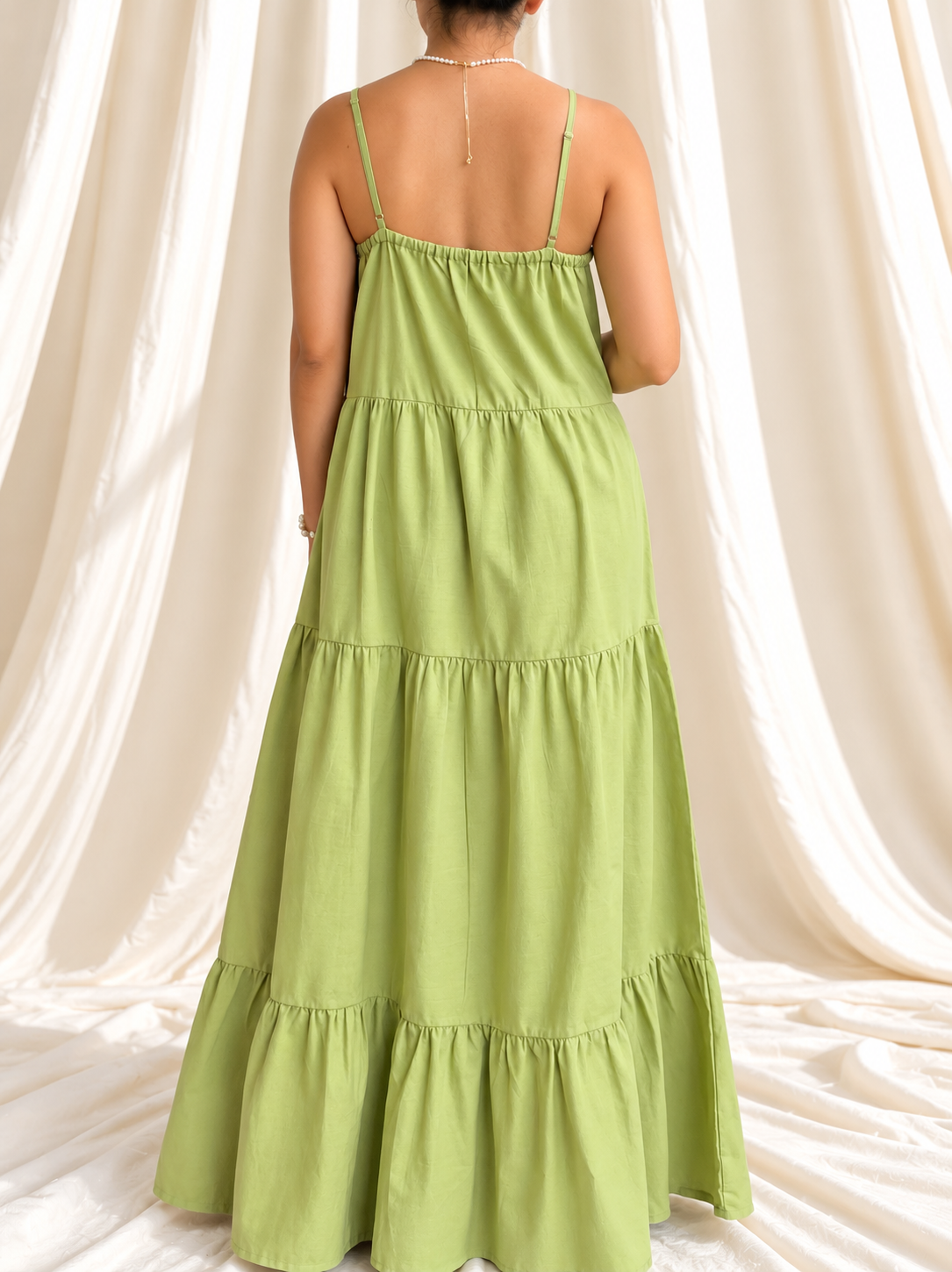 Pine Dress in Apple Green