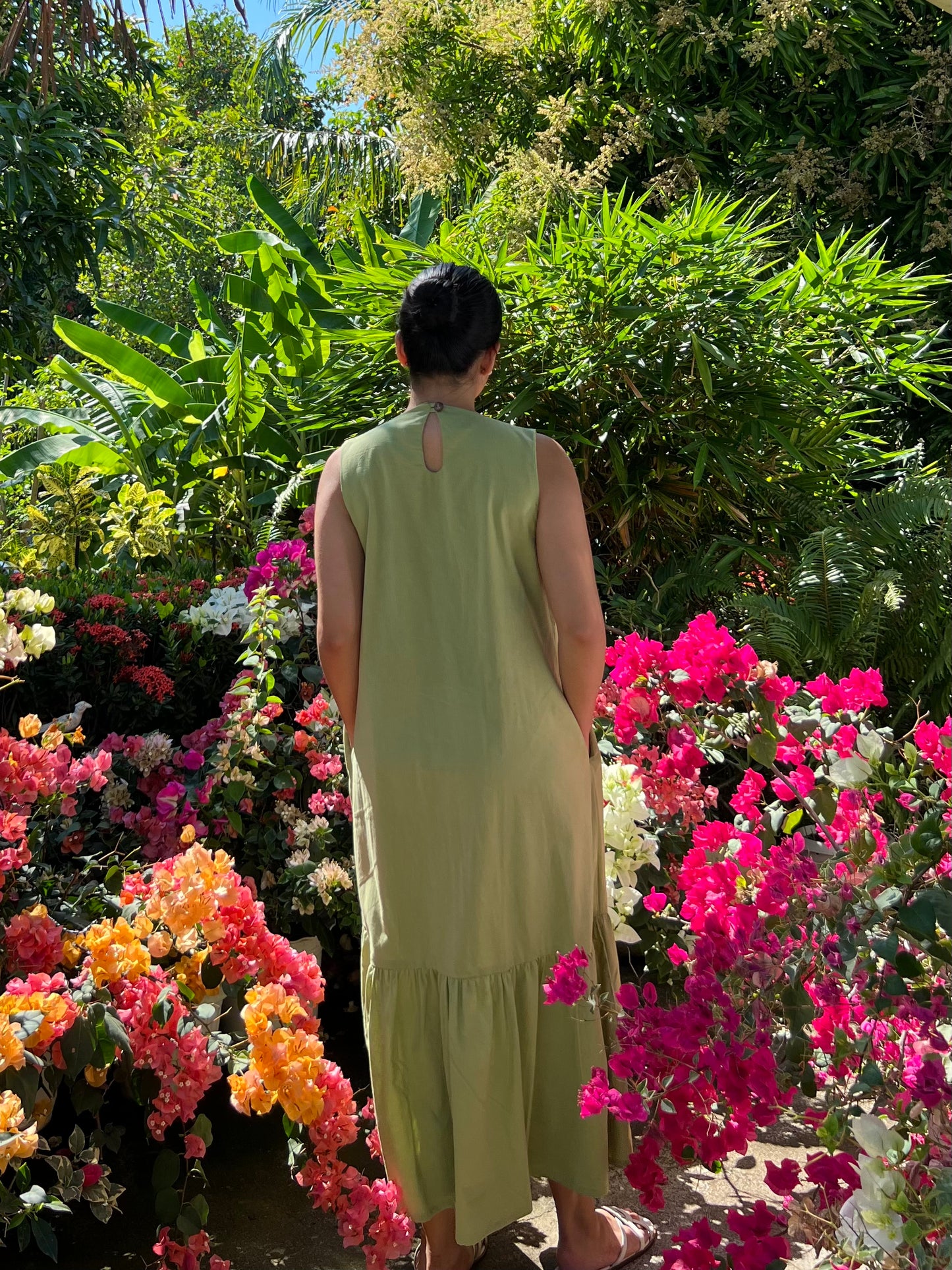 Camden Dress in Apple Green