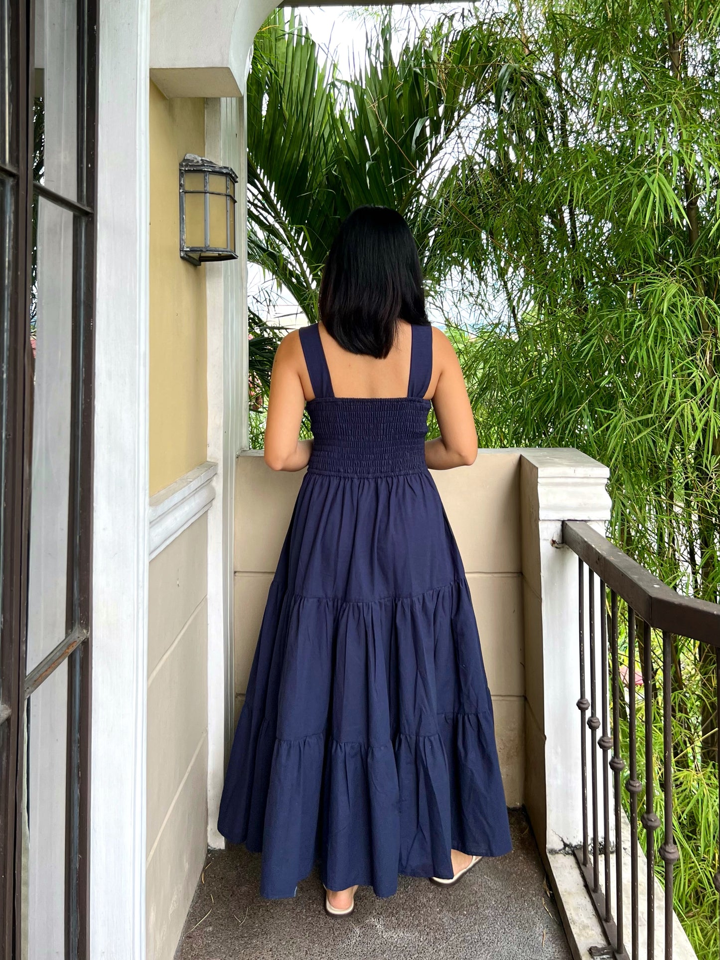 Riviera Dress in Navy Blue