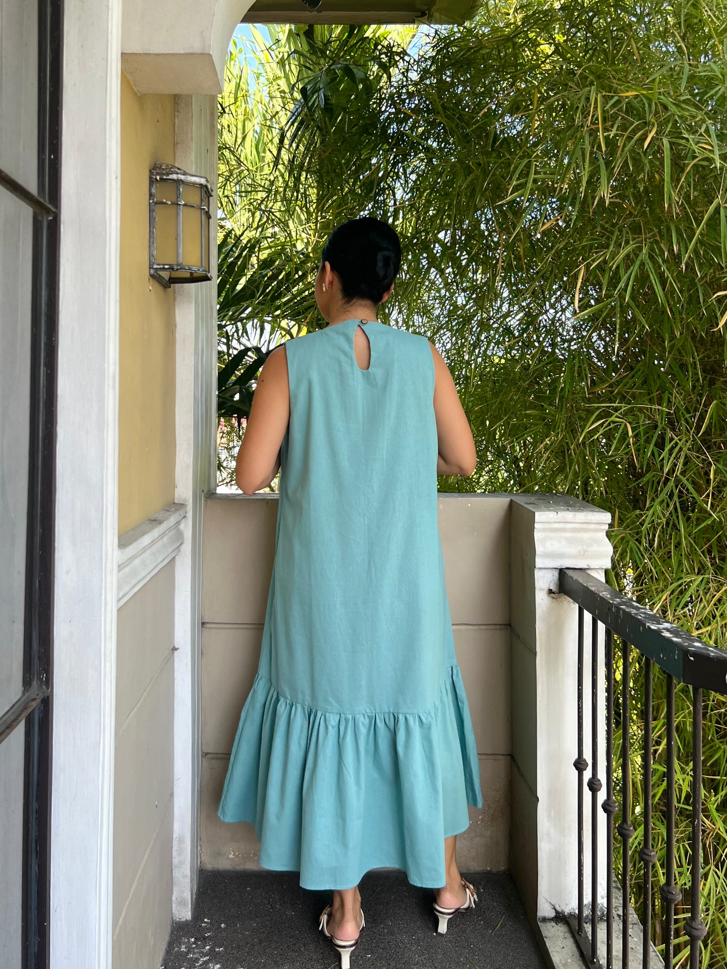 Camden Dress in Aquamarine