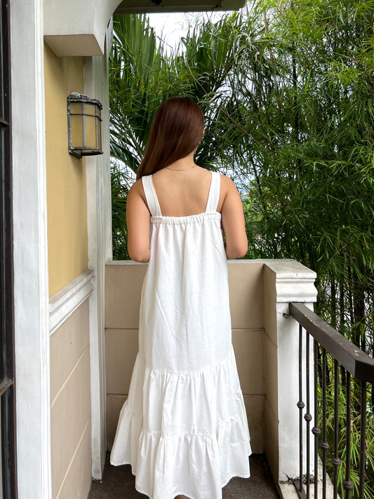 Seine Dress in White in Lining