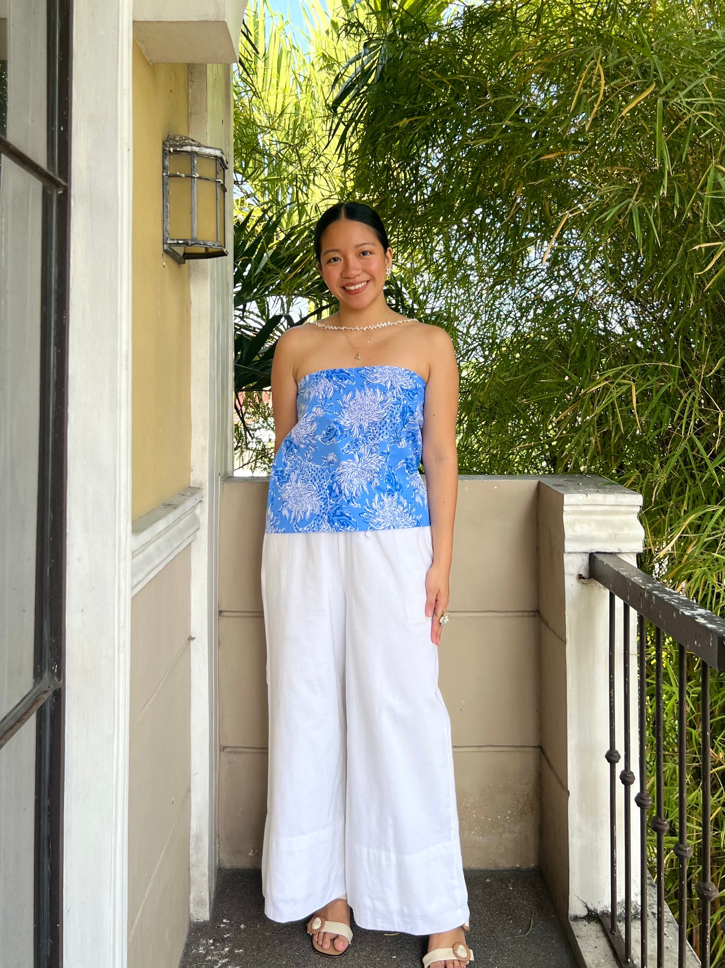 Almond Reversible Top in Premium Design 041