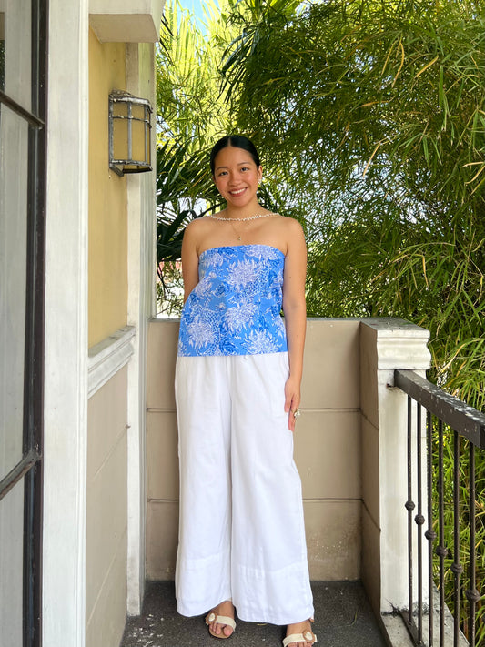 Almond Reversible Top in Premium Design 041