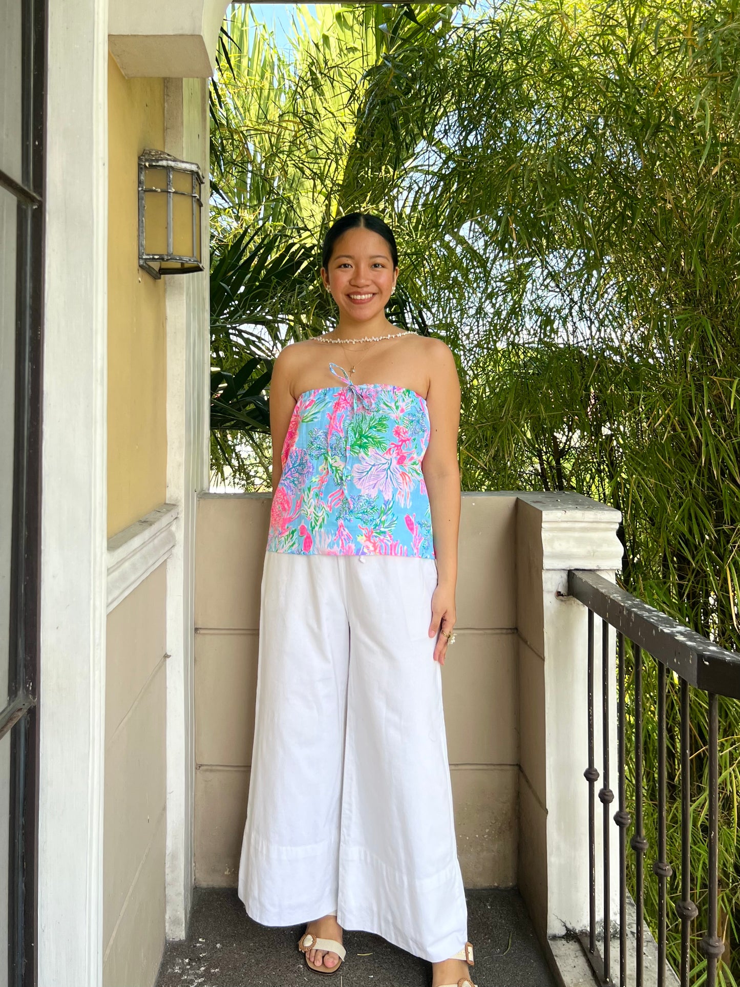 Almond Reversible Top in Premium Design 044