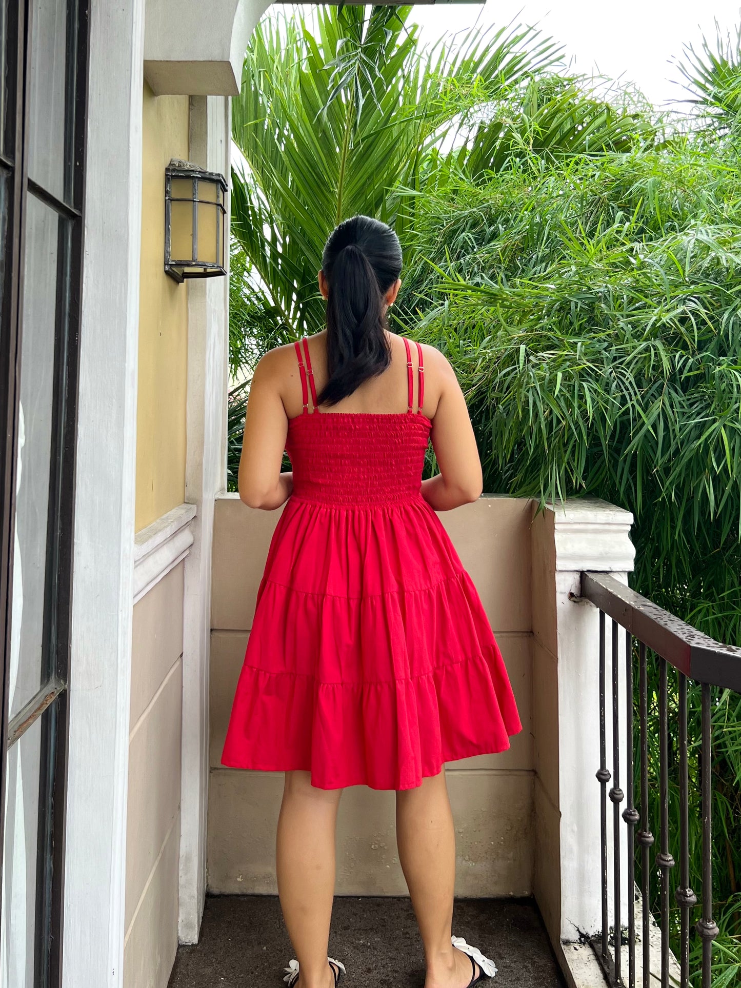 Capri Dress in Red
