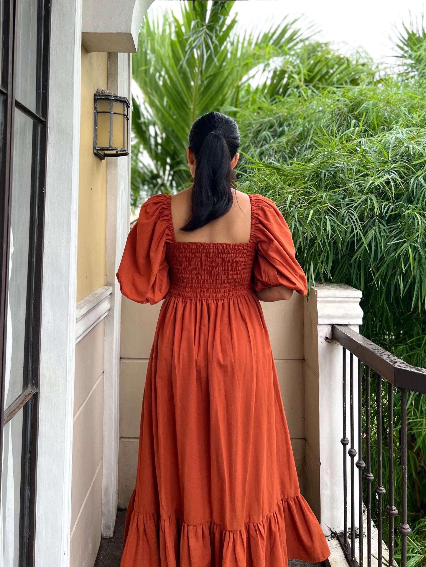 Florence Dress in Rust