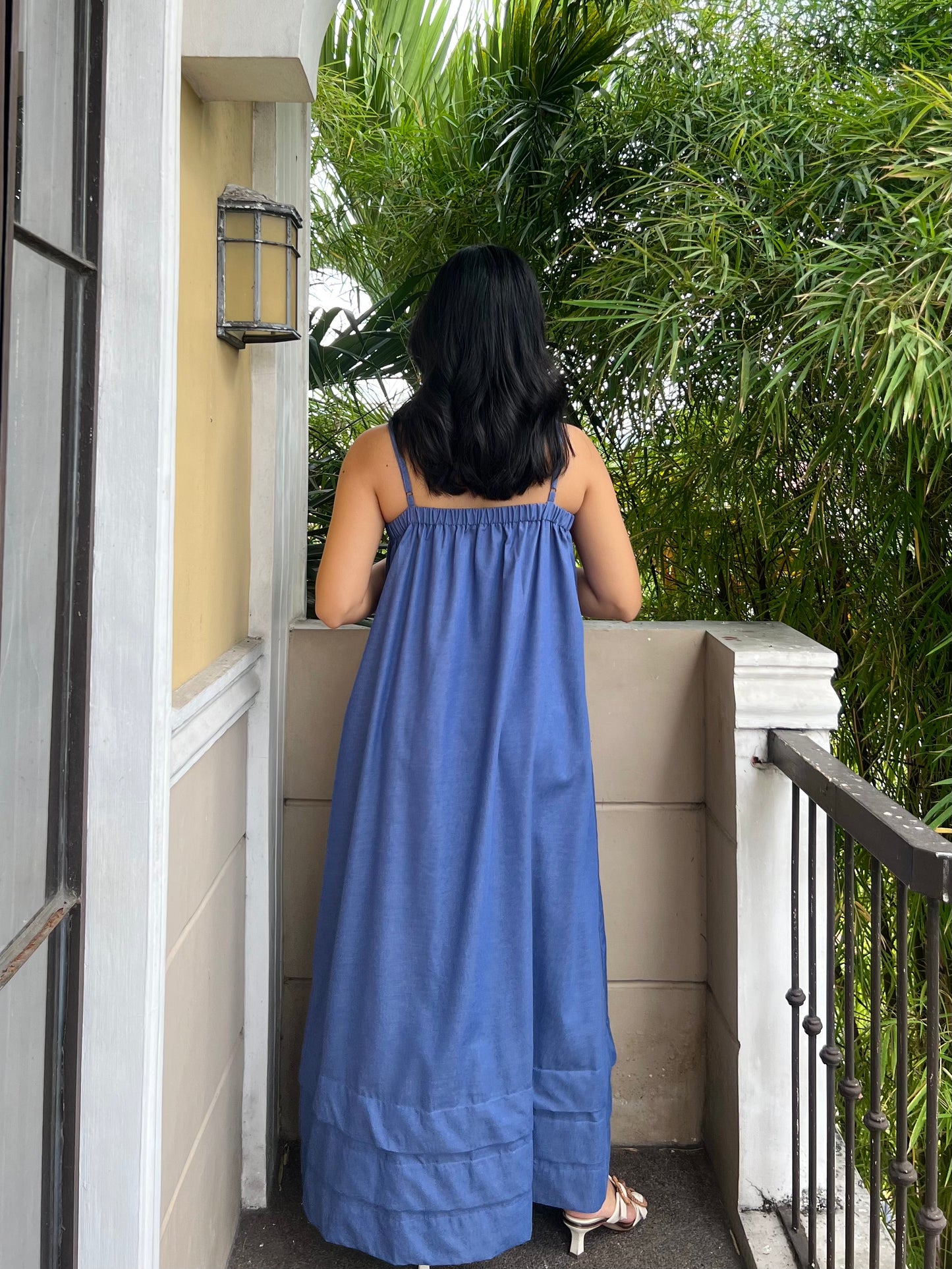 Faith Dress in Soft Denim 003