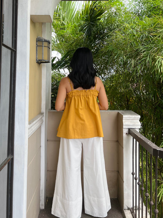 Eve Top in Mustard