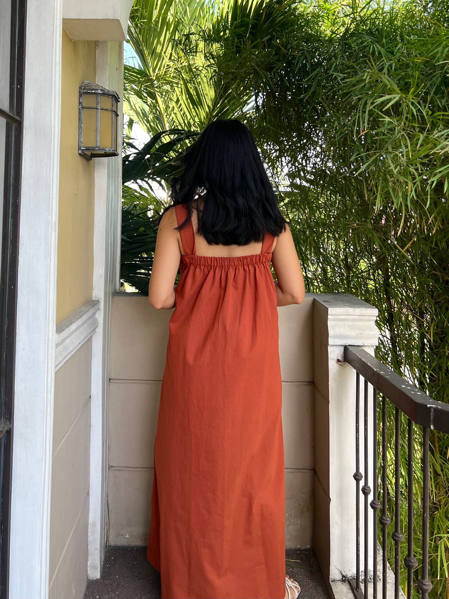 Hannah Dress in Rust