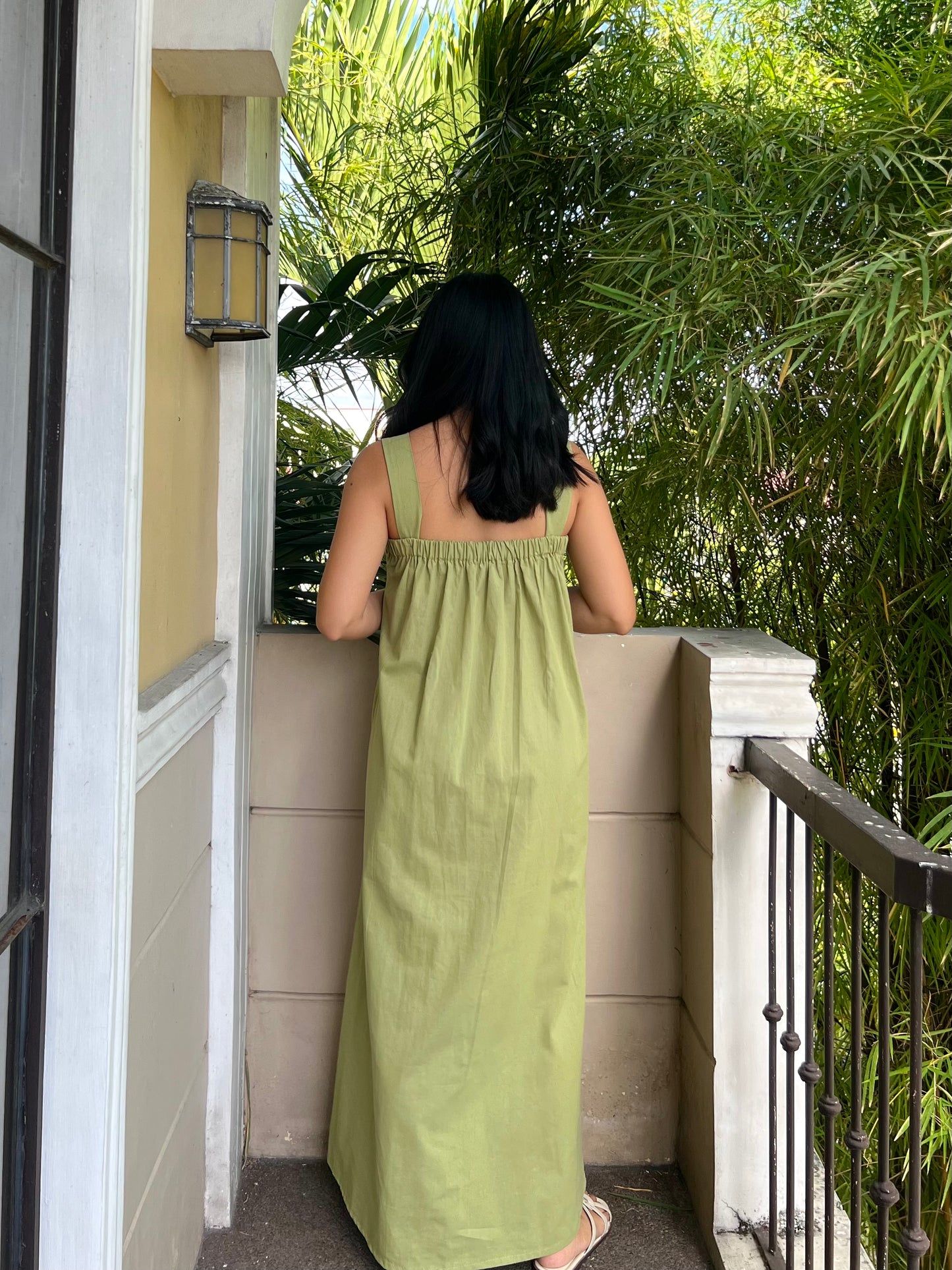 Hannah Dress in Apple Green