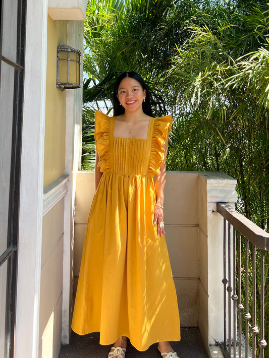 Ribeauvillé Dress in Mustard