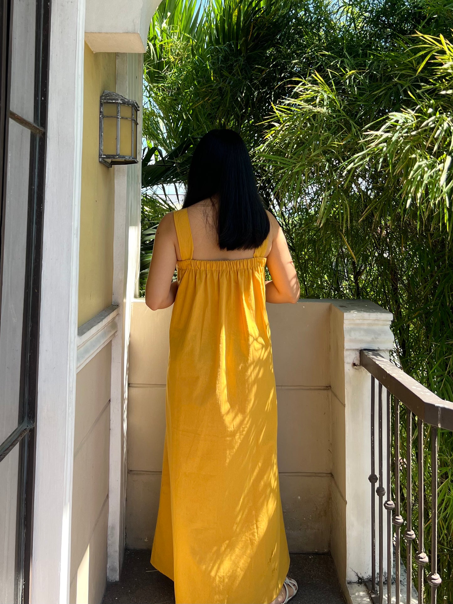 Hannah Dress in Mustard