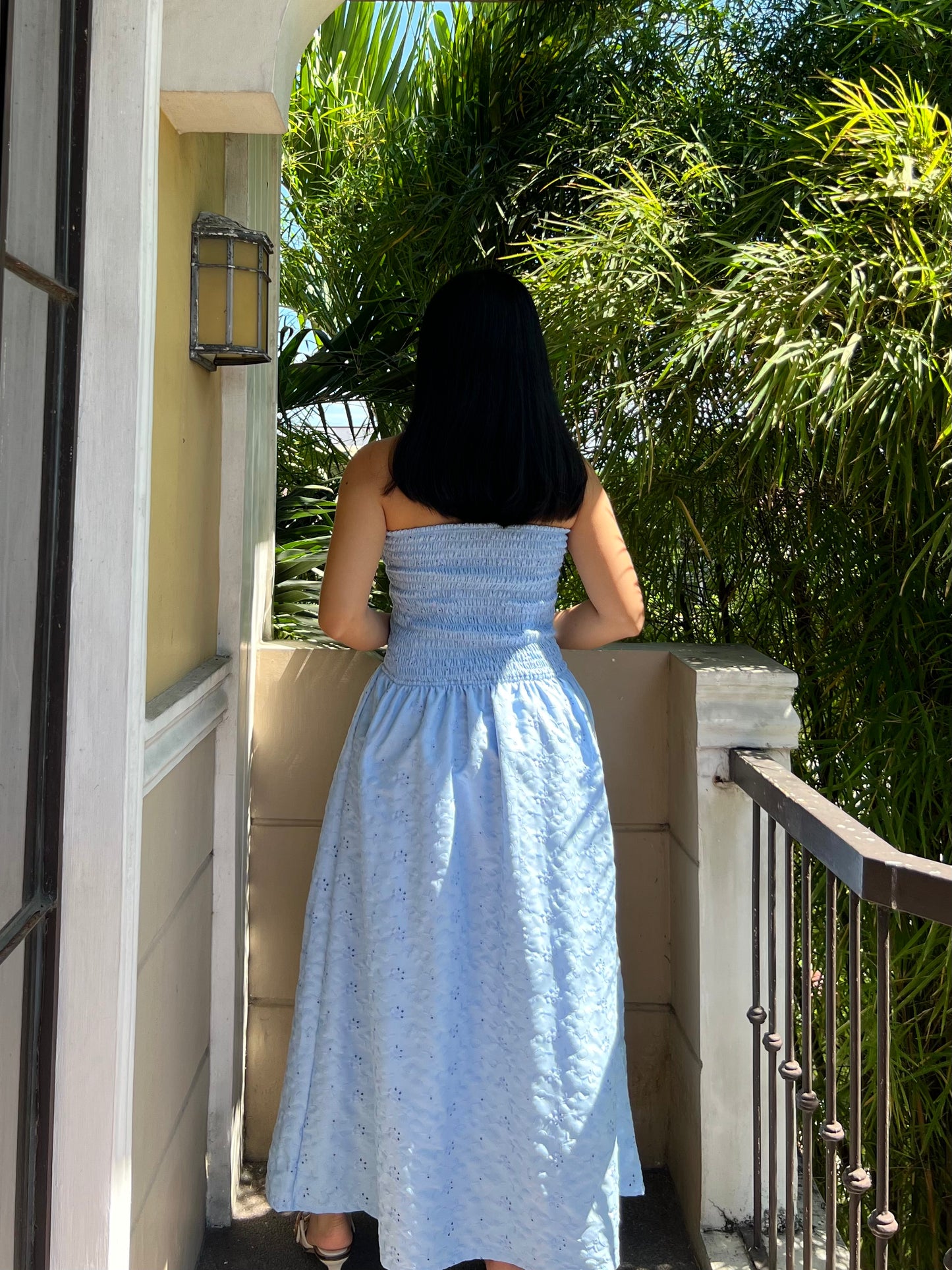Ivory Dress in Eyelet 014 with Lining