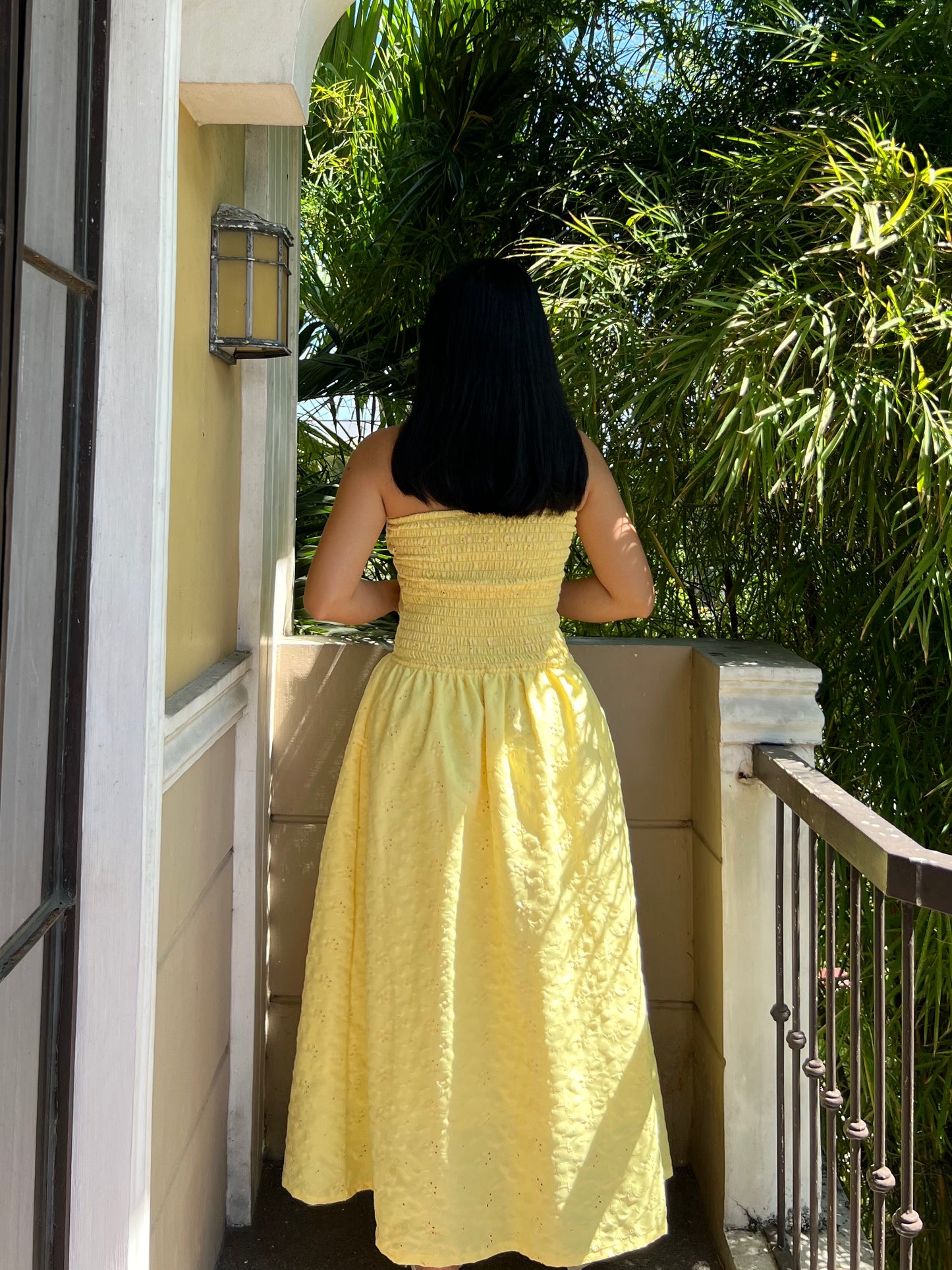 Ivory Dress in Eyelet 015 with Lining