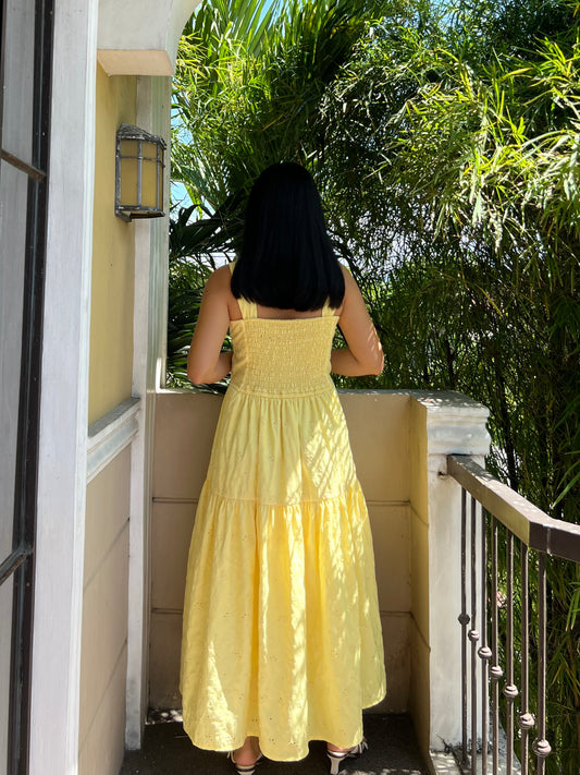 Psalm Dress in Eyelet 015 with Lining