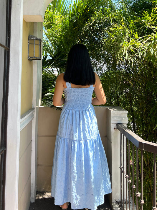 Psalm Dress in Eyelet 014 with Lining