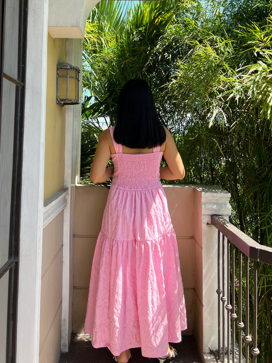 Psalm Dress in Eyelet 016 with Lining