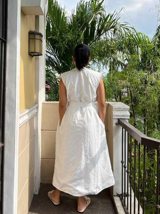 Catalina Dress in Eyelet Design 003