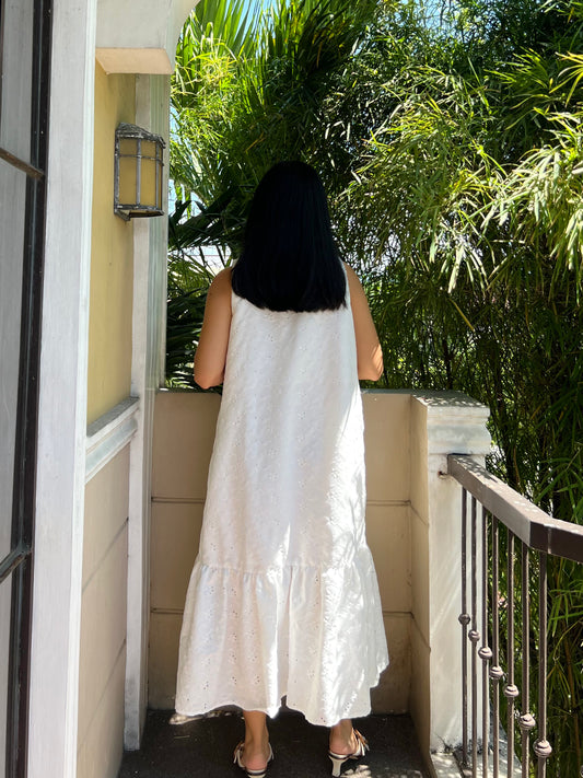 Camden Dress in Eyelet 013 with Lining