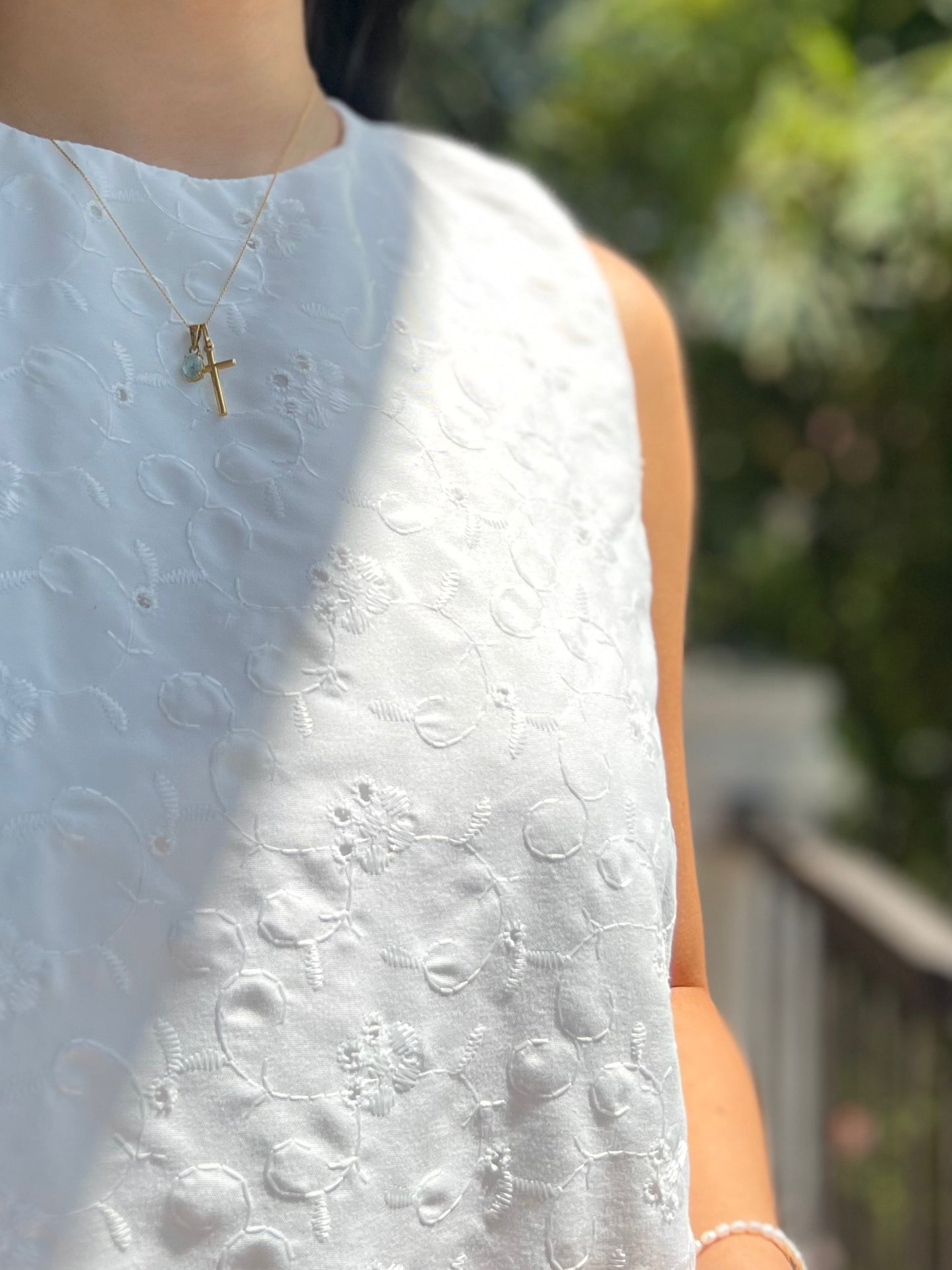 Camden Dress in Eyelet 013 with Lining