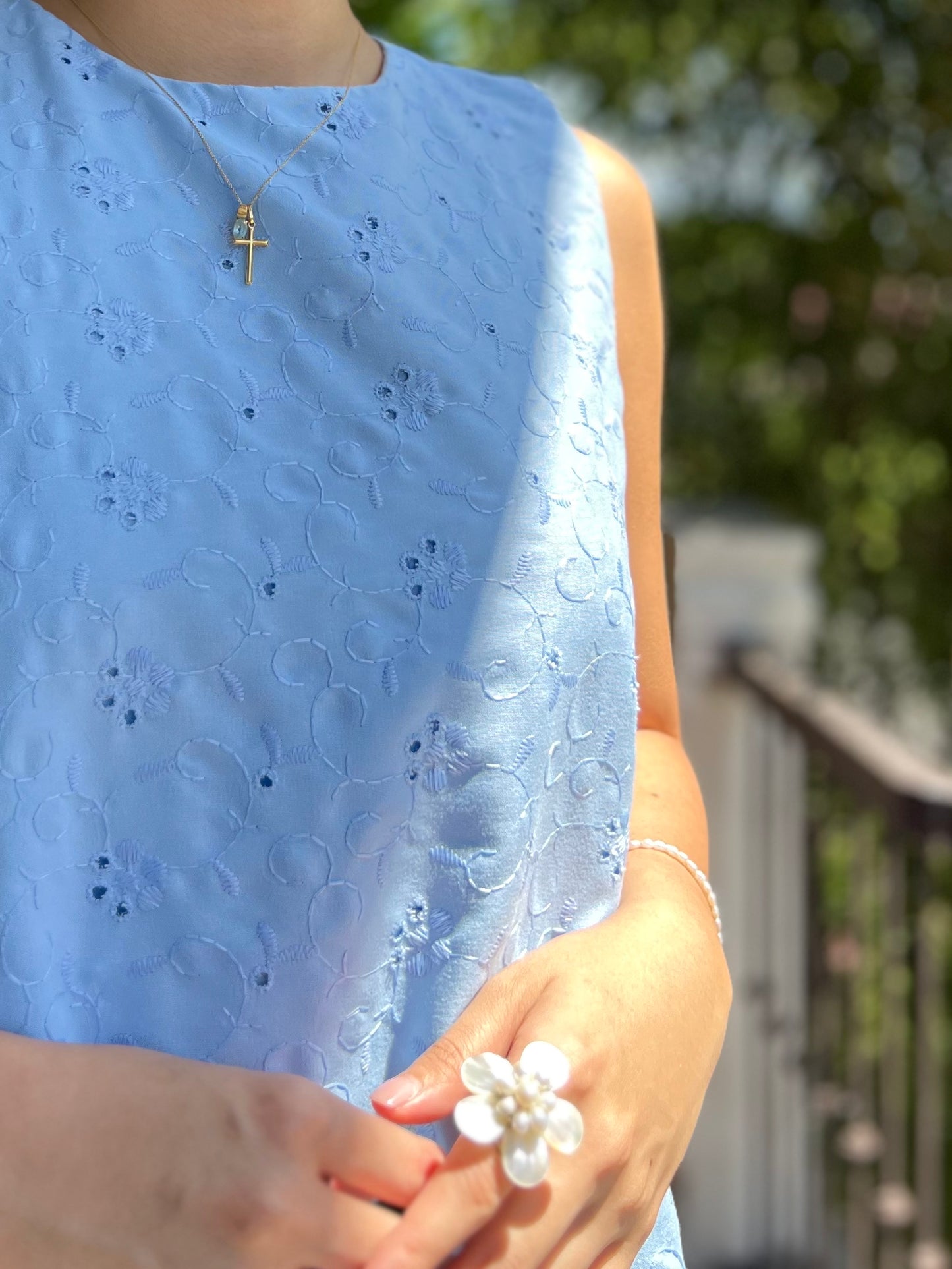 Camden Dress in Eyelet 014 with Lining
