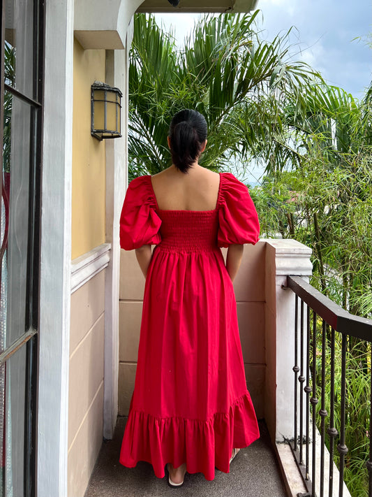 Florence Dress in Red