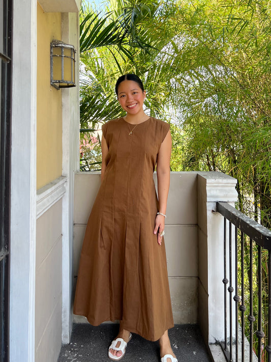 Coronado Dress in Dark Brown