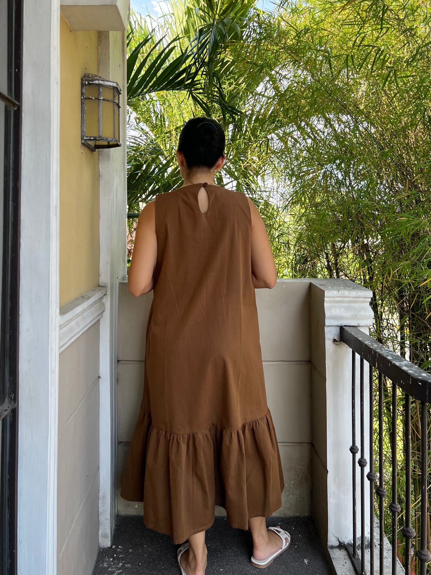 Camden Dress in Dark Brown
