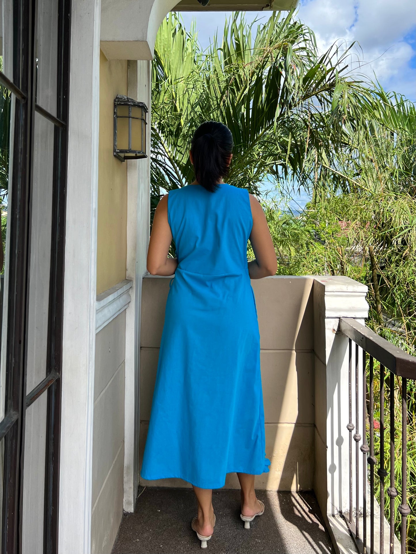 Milan Dress in Cerulean
