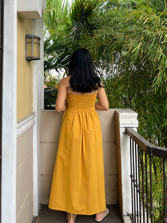 Fearless Dress in Mustard