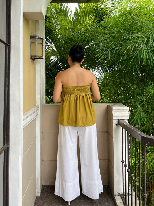 Lychee Top in Warm Olive