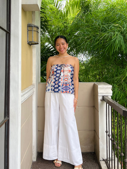 Almond Reversible Top in Premium Design 019