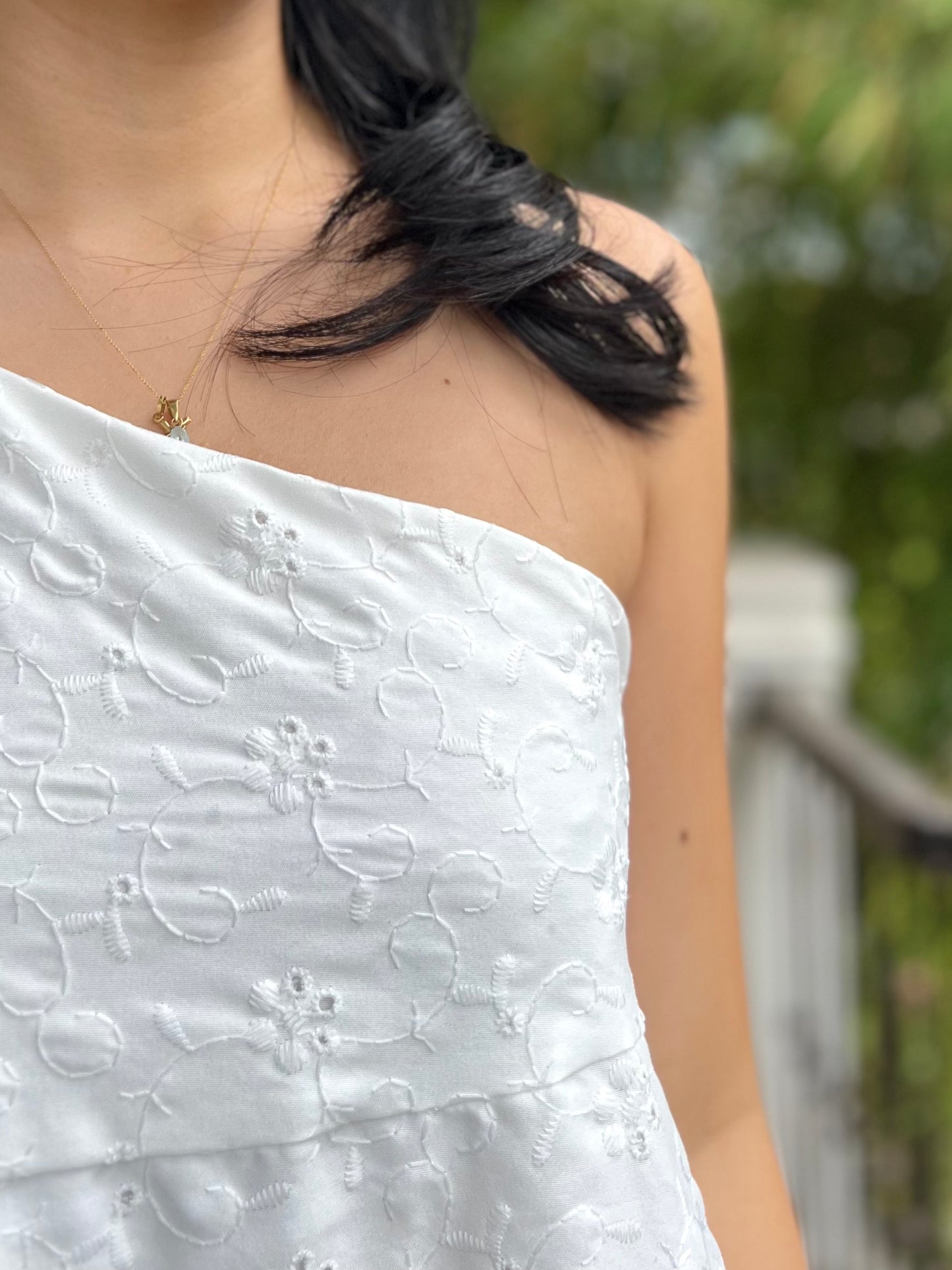 Siena Dress in Eyelet 013 with Lining