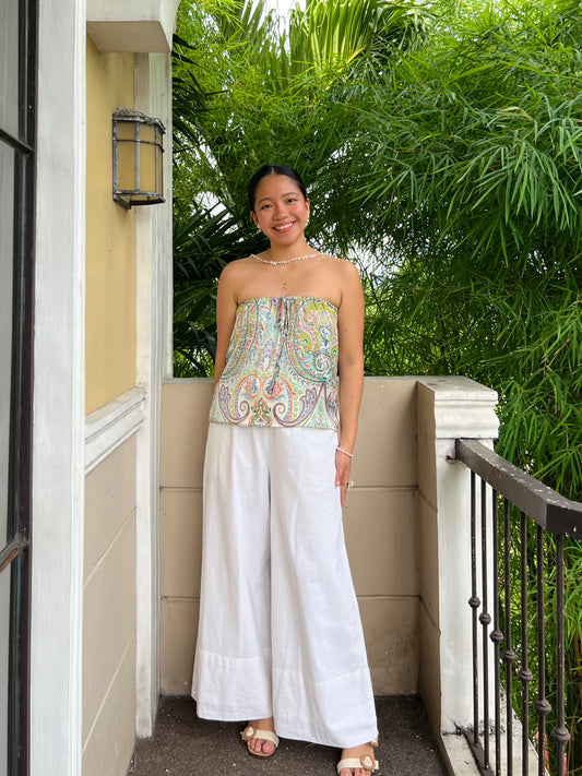 Almond Reversible Top in Premium Design 030