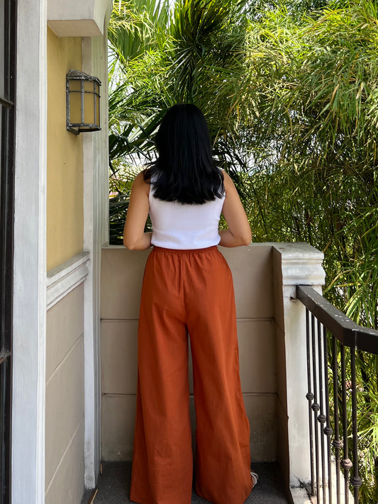 Barcelona Pants in Rust