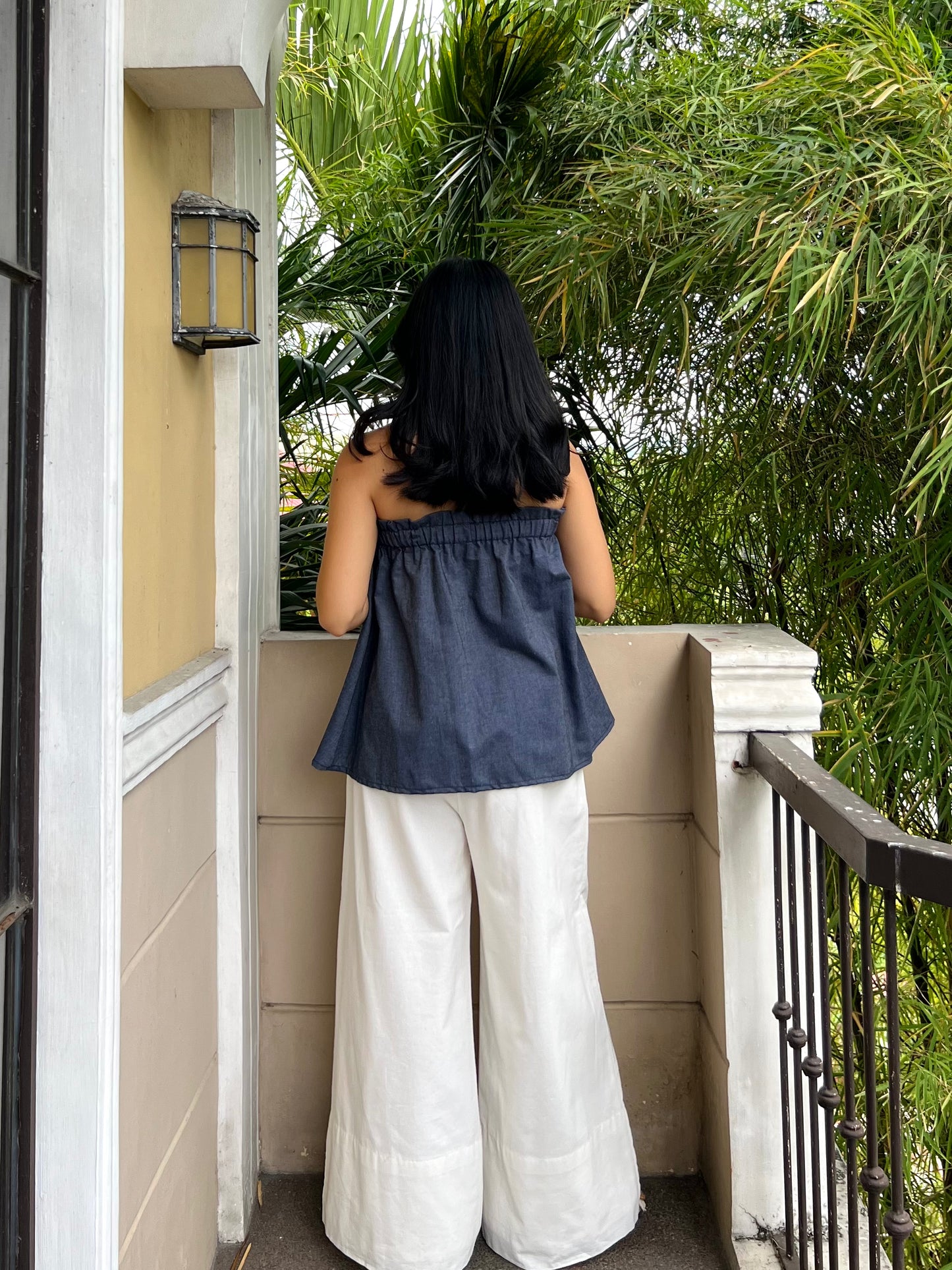 Eve Top in Soft Denim 002