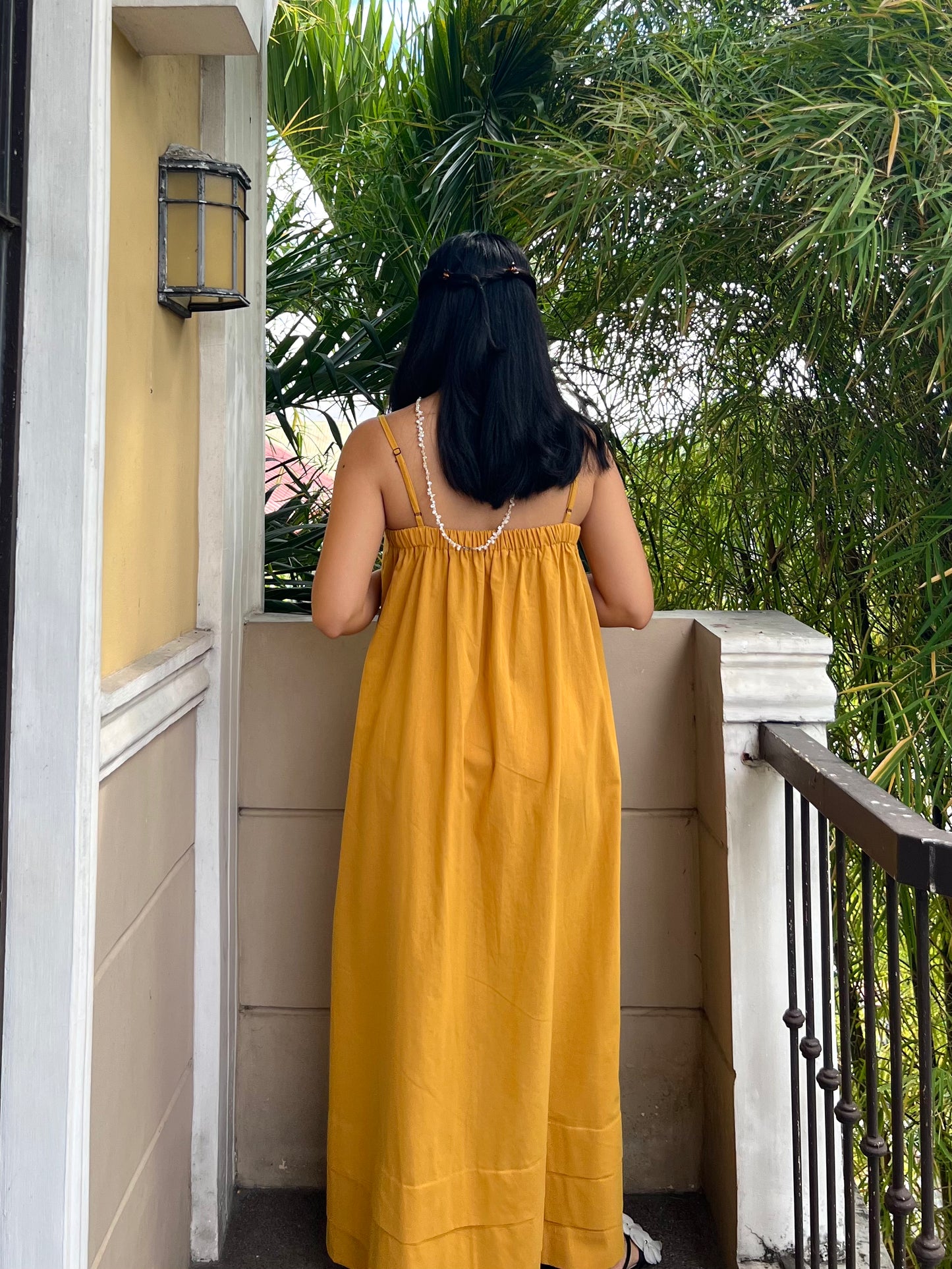 Faith Dress in Mustard