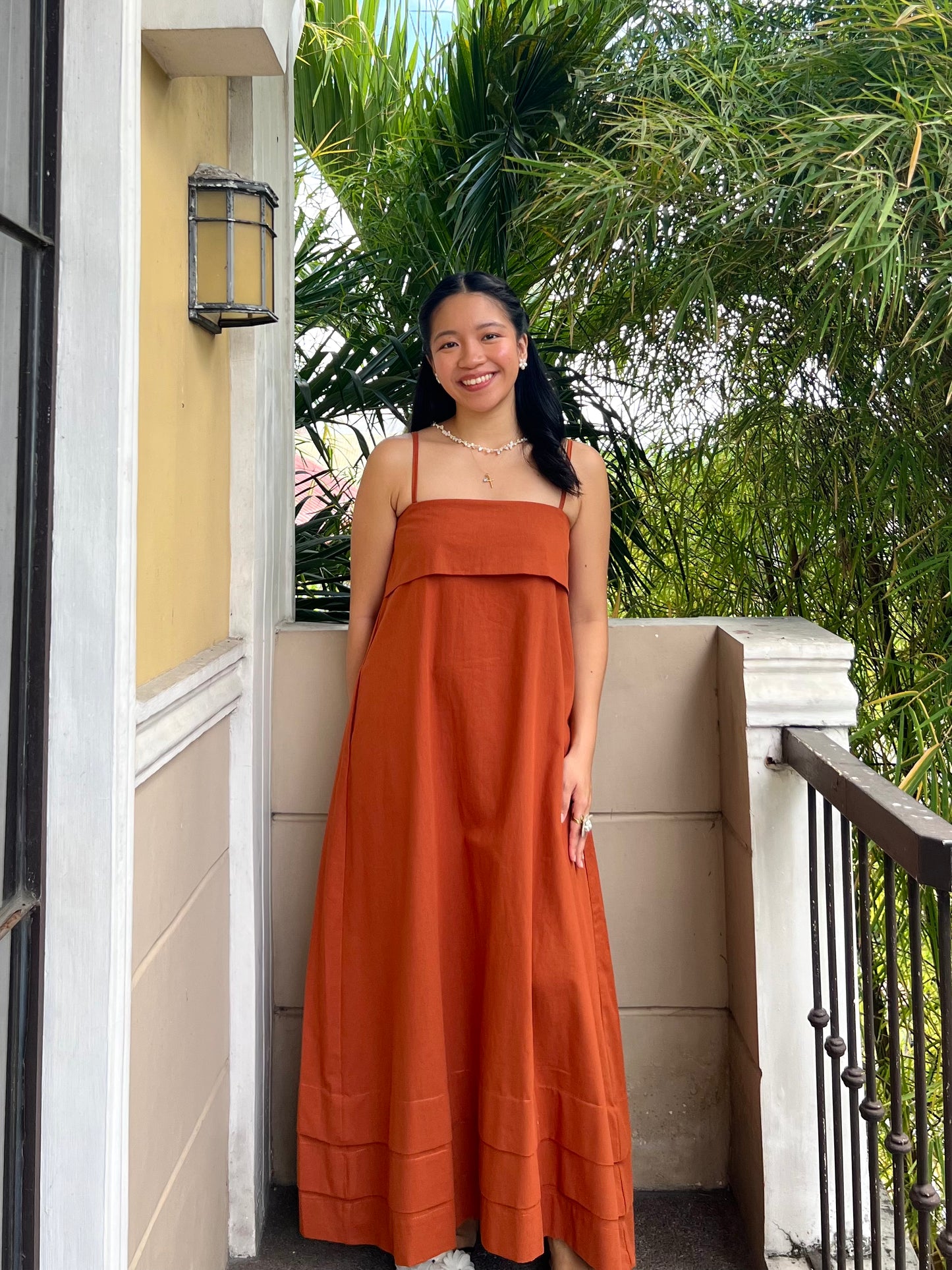 Faith Dress in Rust