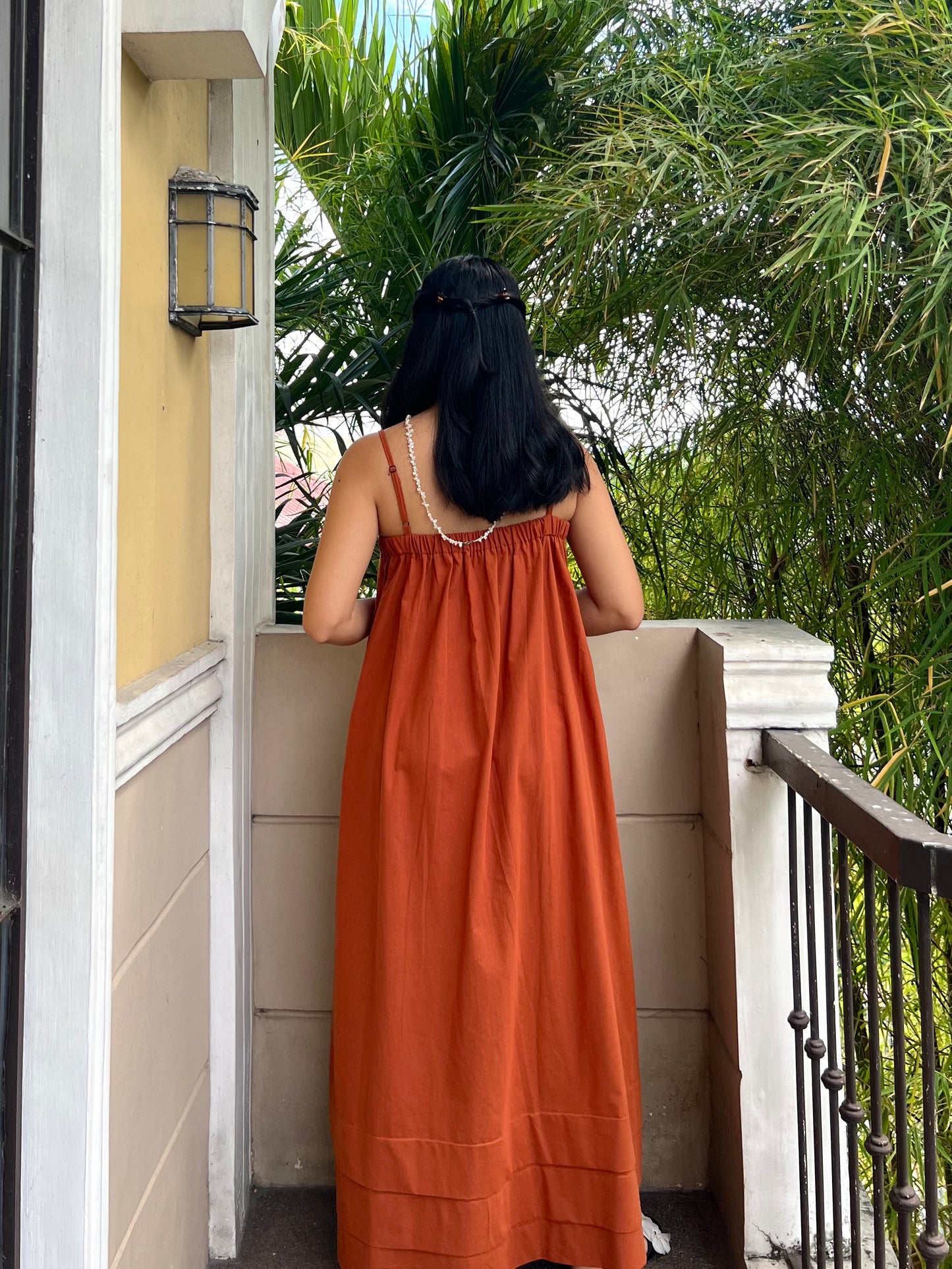 Faith Dress in Rust