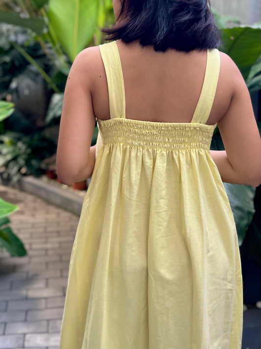 Galatia Dress in Yellow