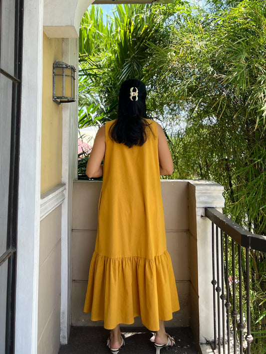 Camden Dress in Mustard