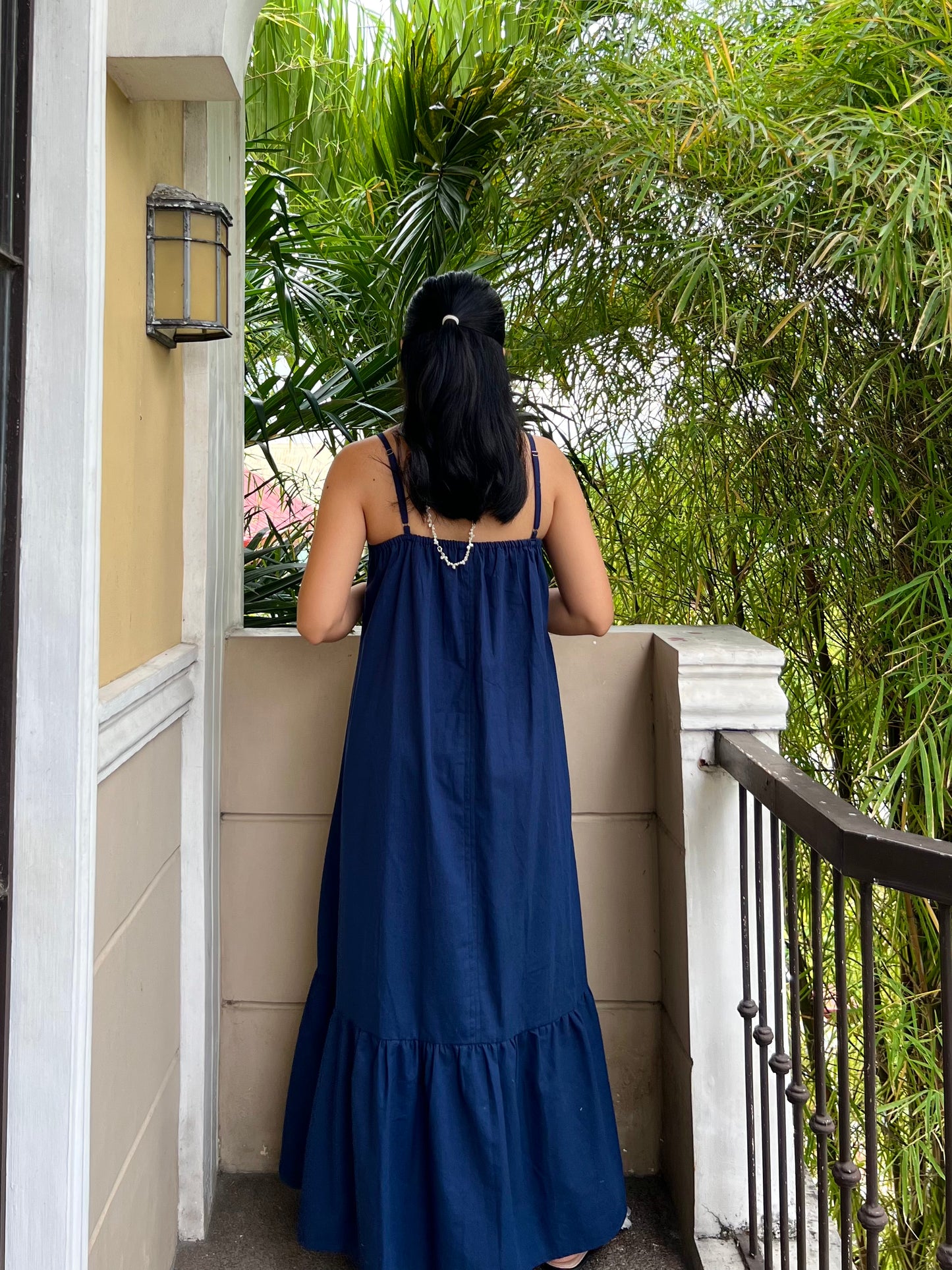 Amalfi Dress in Navy Blue