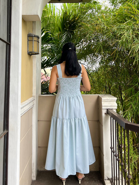 Psalm Dress in Stripes 022