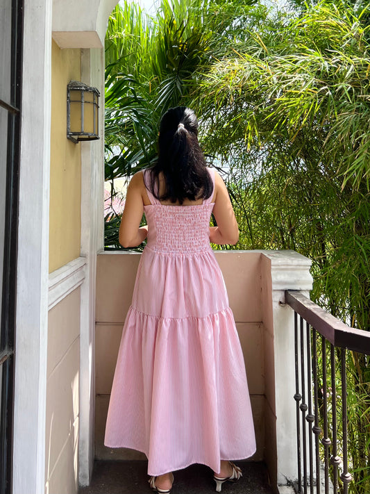 Psalm Dress in Stripes 024