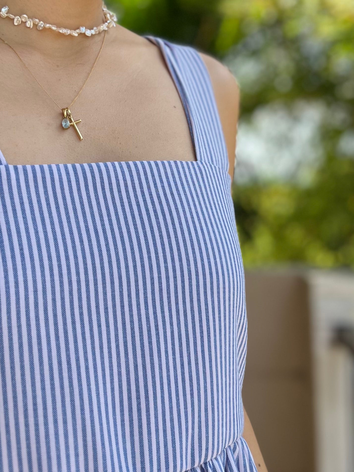 Psalm Dress in Stripes 025