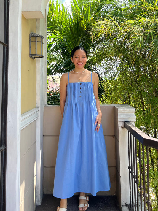 Hope Dress in Cornflower Blue