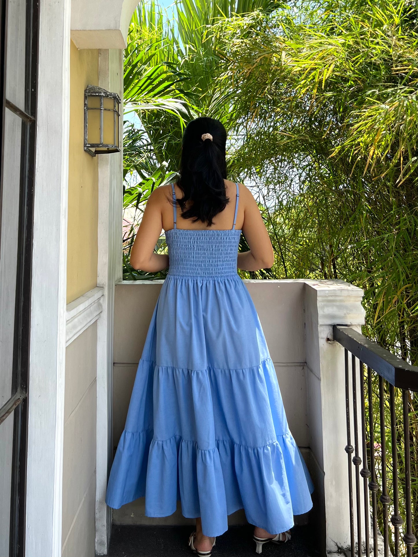 Honeydew Dress in Cornflower Blue