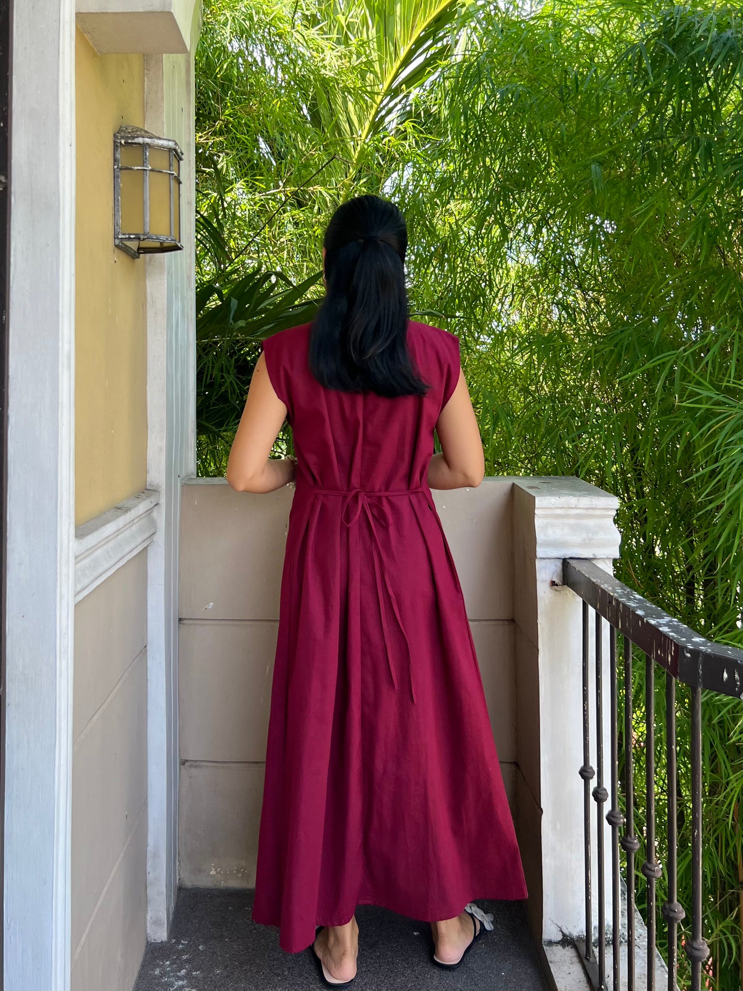 Coronado Dress in Burgundy
