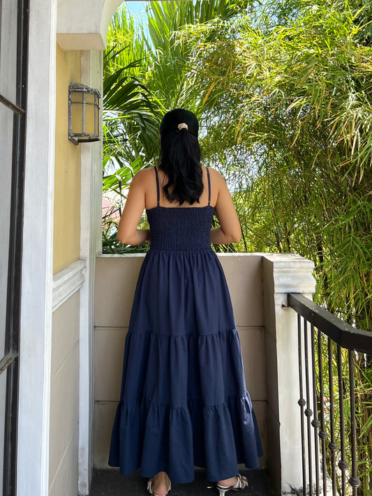 Honeydew Dress in Navy Blue