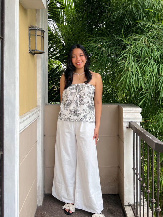 Almond Reversible Top in Premium Design 032